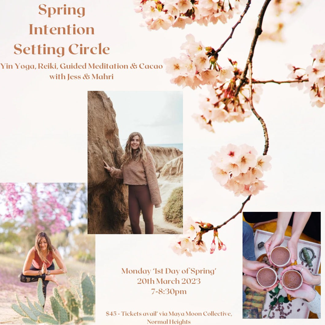 Spring Intention Setting Circle - Yin Yoga, Reiki, Guided Meditation & Cacao